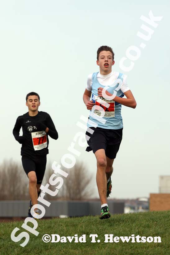 Under-15 boys 3rd North Eastern Cross Country, Champs., Temple Park, South Shields. Photo: David T. Hewitson/Sports for All Pics